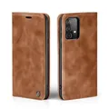 Produktbild: LBH Handyhülle für Samsung Galaxy A52 / A52 5G / A52s 5G in Hellbraun mit Karten- und Geldfach Smartphone Hülle mit Standfunktion Flip Case Schutzhülle Magnetverschluss Vintage