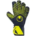 Produktbild: uhlsport Torwarthandschuhe Prediction Supersoft MARINE/WEIß/FLUO GELB gelb 10,5