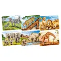 Produktbild: GOKI Minipuzzle Holzpuzzle, afrikanische Tiere, Mehrfarbig (57419)