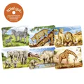 Produktbild: GOKI Minipuzzle Afrikanische Tiere | 24-teiliges Holzpuzzle für Kinder ab 4 Jahr