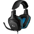Produktbild: Logitech Gaming G432 Over Ear Headset kabelgebunden 7.1 Surround Schwarz, Blau
