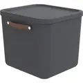 Produktbild: Rotho Aufbewahrungsbox 40L Maloja - Kunststoffbox mit Deckel - Stapelbox 39,5 x 38,0 x 34,0 cm - Plastikbox Ordnungsbox Allzweckkiste