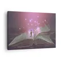 Produktbild: Wandbilder 70x50cm Leinwandbild Fantasy Buch Klein Bilder Art Wanddeko