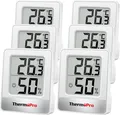 Produktbild: ThermoPro TP49-6 Hygrometer Thermometer Innenraum 6 Stück Digital Mini Weiß