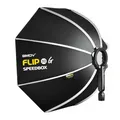 Produktbild: Professionelle SMDV Speedbox-Flip32G Softbox 80 cm - Schnell aufzubauen, Gleichmäßiges Licht, Tragetasche inklusive - Professionelle Fotografie