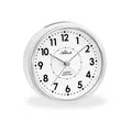 Produktbild: Atlanta Quarzwecker ohne Ticken Leisegang Licht Snooze Weiß Rund - 2153/0
