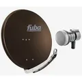 Produktbild: Fuba Sat Anlage 1 Teilnehmer | Satellitenschüssel Komplettset - DAA 850 B Sat-Schüssel 85cm Alu braun + Fuba DEK 117 Single LNB 1 Teilnehmer (DVB-S2