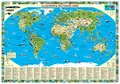 Produktbild: Erlebniskarte „Illustrierte Weltkarte Tiere“