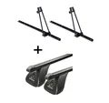 Produktbild: VDP Dachträger (Für Ihren Toyota Rav4 IV 5 Türer ab 2013, Dachträger und zwei Fahrradträger/Fahrradhalter im Set), 2x Fahrradträger ORION + Dachträger Original Stahl kompatibel mit Toyota Rav4 IV 5 Türer ab 2013