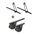 Produktbild: 2xFahrradträger ORION+Dachträger VDP Stahl für für Toyota Rav4 IV 5Tür ab 13