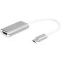 Produktbild: USB Adapter, USB-C Stecker > HDMI 4K Buchse weiß/silber, 20cm