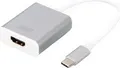 Produktbild: DIGITUS - Externer Videoadapter - USB-C - HDMI - Aluminium (DA-70836)