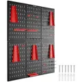 Produktbild: TecTake GmbH Werkzeuglochwand Jonah mit Haken und Halterungen - 6-teilig