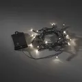 Produktbild: LED Lichterkette 20 warmweiß außen innen Timer Batteriebetrieb 2,4m schwarz