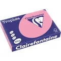 Produktbild: Clairefontaine 1277C - Ries mit 250 Blatt Druckerpapier / Kopierpapier Trophée, DIN A4 (21x29,7 cm), 120g, Heckenrosa Pastellfarbe, 1 Ries