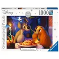 Produktbild: Puzzle 1000 Teile Ravensburger Disney, Die Schöne und der Landstreicher (70x5...