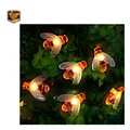 Produktbild: Solar Lichterkette 7M 8 Modi Bienenlichterkette Wetterfest Garten Terrasse