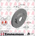 Produktbild: 2x ZIMMERMANN 440.3122.52 Bremsscheibe für CITROËN MITSUBISHI PEUGEOT