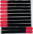 Produktbild: 10x 40 cm x 40 mm wiederverschließbare Klett-Kabelbinder ROT mit Metall-Öse - Kabel-Klettband 400 mm wiederverwendbar