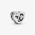 Produktbild: PANDORA Charm Anhänger Bead 925 Sterlingsilber Unendlichkeits Herzen 790800C00