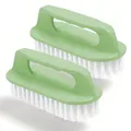 Produktbild: Scheuerbürste Set 2X Reinigungsbürste mit Handgriff, Handbürste, Putzbürste, Universal-Bürste für Badezimmer, Haushalt & Küche, Fliesen - strapazierfähige Borsten, Robustes Material - SEMIKLU.14
