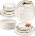 Produktbild: SÄNGER Steingut Geschirrset Korfu, Tafelservice 12 teilig für 4 Personen
