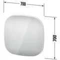 Produktbild: Duravit - Zencha Led Spiegel 50x700x700mm, Mit Spiegelheizung, App