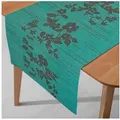 Produktbild: DecoHomeTextil Heimtextilmanufaktur Tischläufer Miami Tablerunner, wind- und wetterfest, UV-beständig, verrottungsfest grün 40 cm x 170 cm