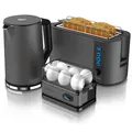 Produktbild: Arendo 1x Wasserkocher, 1,5L + 1x Toaster, 4 Scheiben + 1x Eierkocher, 1-6 Eier