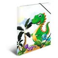 Produktbild: Sammelmappe A4 Dino Eckspanner-Mappe aus Pappe mit Kindergarten Dinosaurier M...