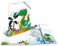 Produktbild: HERMA Eckspannermappe Dinos, Karton, DIN A4
