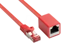 Produktbild: GC 8063VR-005R - Patchkabelverlängerung, Cat.6, rot, 0,5 m