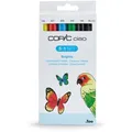 Produktbild: COPIC Layoutmarker Ciao 5+1 Set, Brights, Leuchtende Farben, inkl. Multiliner schwaz 6 Stück