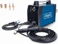 Produktbild: Scheppach Plasmaschneider PLC40 Plasma Schweißgerät | Schnittleistung max. 12 mm | mit Druckluftschlauch | inkl. Brennerhülle & Elektroden
