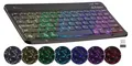 Produktbild: GeneralKeys Tastatur: Kompakte Multi-Device-Akku-Funktastatur Bluetooth, LED 7 Color,QWERTZ (BT-Keyboard, Funk-Tastatur beleuchtet)