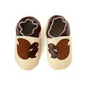 Produktbild: SmileBaby Premium Lauflernschuhe Krabbelschuhe Babyschuhe Baby Schuhe Beige Eichhörnchen 0 bis 6 Monate