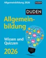 Produktbild: Duden Allgemeinbildung Tagesabreißkalender 2026 - Wissen und Quizzen: Tischkalender mit neuem Wissen, spannenden Fragen und kurzen Quizzen. ... oder Aufhängen (Wissenskalender Harenberg)