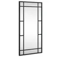 Produktbild: vidaXL Spiegel 30 x 60 cm Wandspiegel Schwarz 30x60 cm Rechteckig Eisen