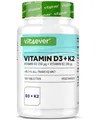 Produktbild: Vitamin D3 10.000 I.E. + Vitamin K2 200mcg 100 Tabletten MK7 Menachinon-7 IE IU
