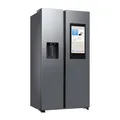 Produktbild: Samsung RS90F67BETEF Side-by-Side Kühl-Gefrierkombination, AI Kühlschrank mit Gefrierfach, 178 cm, 614 l, Eis-/Wasserspender mit Tank, Family Hub, AI Energy Mode & Voice Control, Edelstahl Look