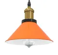 Produktbild: vidaXL Deckenleuchten Pendelleuchte Höhenverstellbar E27 Orange Glänzend Ø22cm Metall