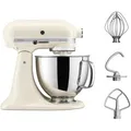 Produktbild: KitchenAid Küchenmaschine Artisan, 5KSM125EAC, 300 W, mit Patisserie-Set, 4,8 Liter, creme