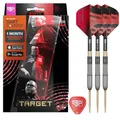 Produktbild: Target Darts Stephen Bunting G5 Void Stahlspitzen-Swiss-Point-Darts, 18G | 95% Wolfram-Dart-Set, Player Edition Schwarz & Gold, Pro Grip-Schaft & Nr. 2 Flights, inklusive SP-Werkzeug