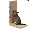Produktbild: FUKUMARU Kratzbrett Katzen, 68 cm hohe L förmige Kratzpappe für Katzen, w