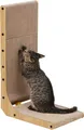 Produktbild: FUKUMARU Kratzbrett Katzen, 68 cm hohe L förmige Kratzpappe für Katzen