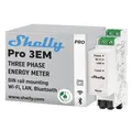Produktbild: Shelly Pro 3EM 3-Phasen Stromverbrauchsmessgerät inkl. 3x Stromwandler 120A