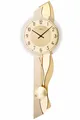 Produktbild: AMS -Pendeluhr Messing Quarz 64cm- 7477 Moderne Wanduhr mit Quartzwerk, batterie
