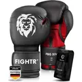 Produktbild: FIGHTR Boxhandschuhe FBG XIV – Stabil & komfortabel für Boxen, Kickboxen, MMA & Sparring rot|schwarz 12 oz