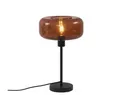 Produktbild: QAZQA Bizle Tischlampe Schwarz Bronze Designer Tischleuchte E27 109004