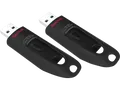 Produktbild: SANDISK 2er Pack Ultra - USB-Flash-Laufwerk, 64 GB, 130 MB/s, Schwarz